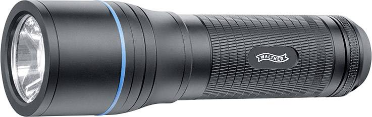 Walther LED Lampe mit Powerbank LED Taschenlampe mit Gürtelclip, mit USB-Schnittstelle akkubetrieben, batteriebetrieben 1350lm