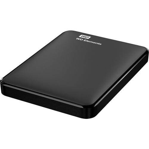 WD Elements 1 TB 2.5" external hard drive USB 3.2 1st Gen (USB 3.0) Black WDBUZG0010BBK-WESN