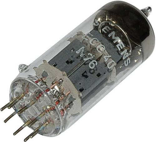 ECC 40 Elektronenröhre Doppeltriode 250V 6mA Polzahl: 8 Sockel: 8pin Rimlock Inhalt 1St.