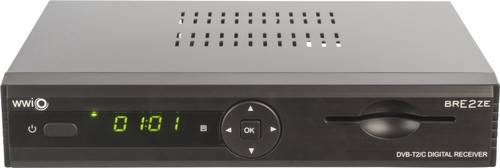 WWiO BRE2ZE DVB-T/T2/C Kombo-Receiver Aufnahmefunktion, Deutscher DVB-T2 Standard (H.265), Kartenles