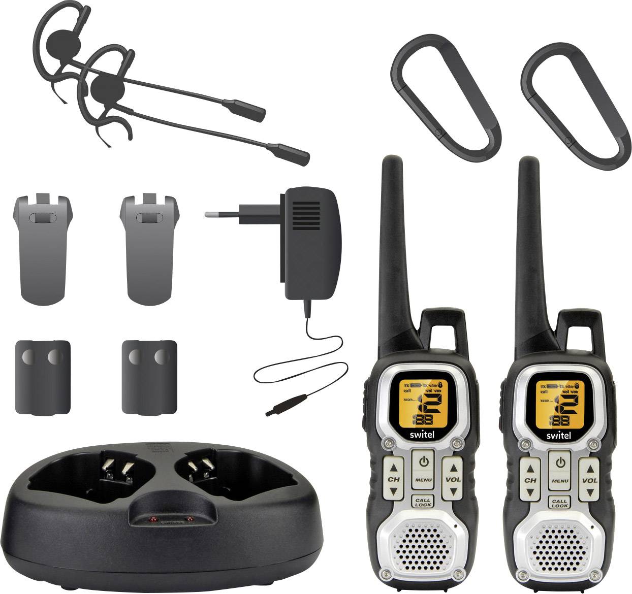 Switel WTF8000 WTF8000 PMR-Handfunkgerät 2er Set