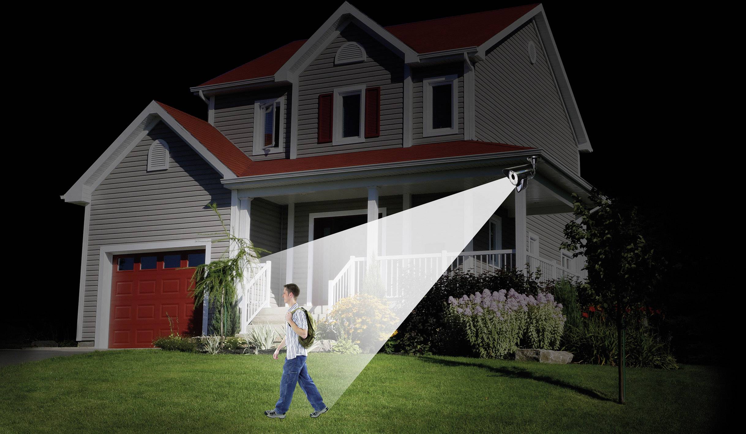 Switel  HSIP6000 Funk-Überwachungskamera-Set 4-Kanal mit 1 Kamera 720 Pixel 2.4 GHz