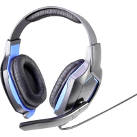 Renkforce RF-GHD-100 Gaming Headset 3.5mm Klinke schnurgebunden On Ear Schwarz, Blau Renkforce RF-GHD-100 Gaming Headset 3.5mm Klinke schnurgebunden On Ear Schwarz, Blau