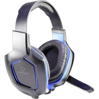 Renkforce RF-GHD-100 Gaming Headset 3.5mm Klinke schnurgebunden On Ear Schwarz, Blau Renkforce RF-GHD-100 Gaming Headset 3.5mm Klinke schnurgebunden On Ear Schwarz, Blau