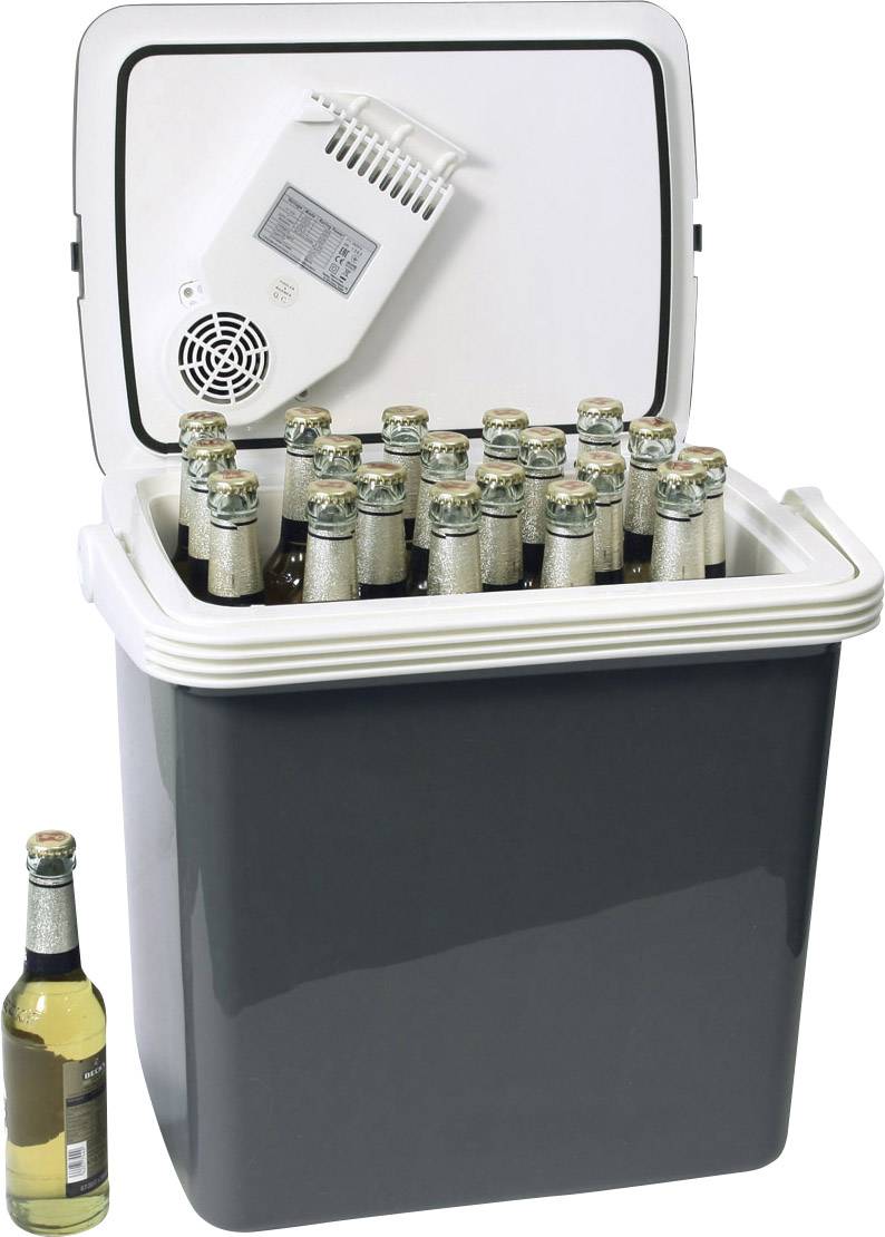 DINO KRAFTPAKET AC/DC Kühlbox & Heizbox EEK: E (A - G) Thermoelektrisch 12 V, 230V Grau 25l bis 18°C unter Umgebungstemperatur