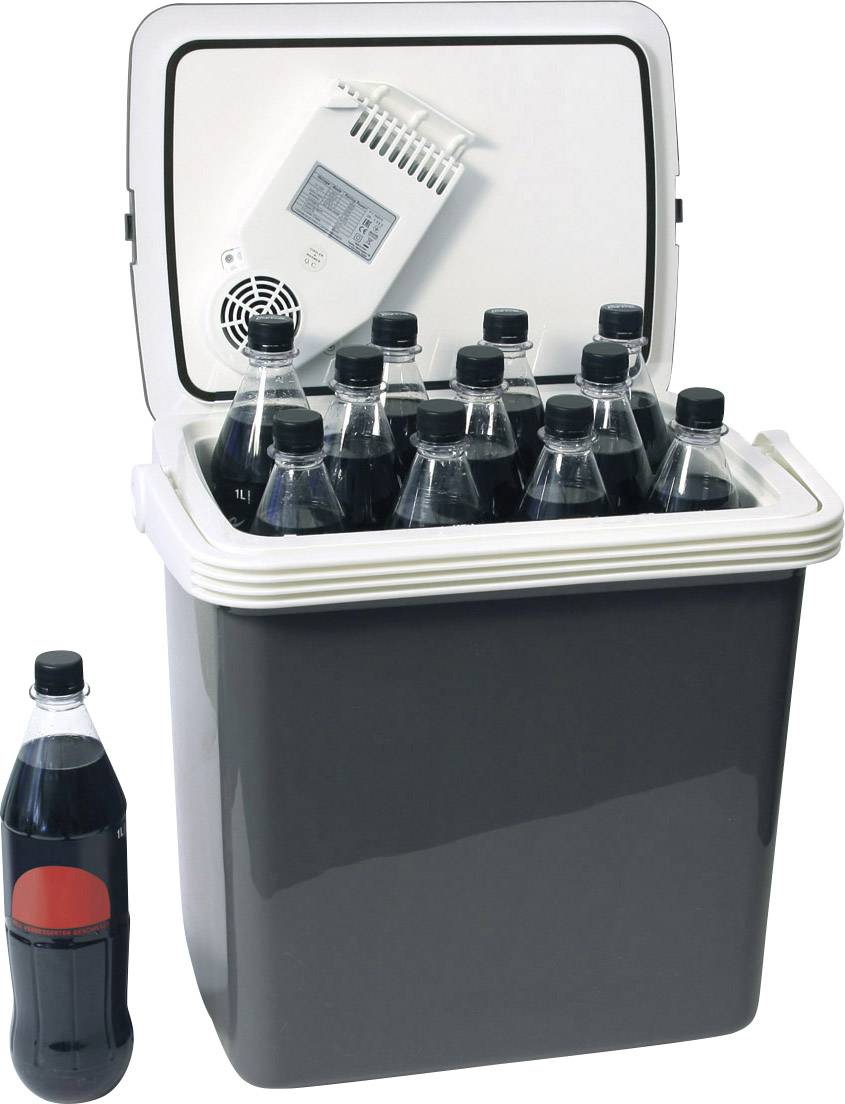 DINO KRAFTPAKET AC/DC Kühlbox & Heizbox EEK: E (A - G) Thermoelektrisch 12 V, 230V Grau 25l bis 18°C unter Umgebungstemperatur