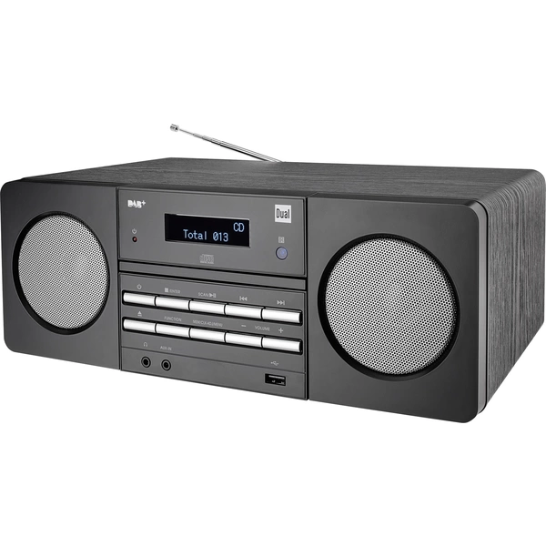 Dual DAB 410 DAB+ CD-Radio AUX, CD, DAB+, UKW, USB Schwarz Dual DAB 410 DAB+ CD-Radio AUX, CD, DAB+, UKW, USB Schwarz