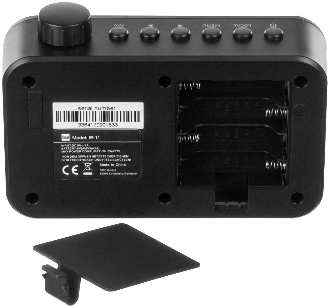 Dual IR 11 Internet Kofferradio Internet Internetradio Schwarz
