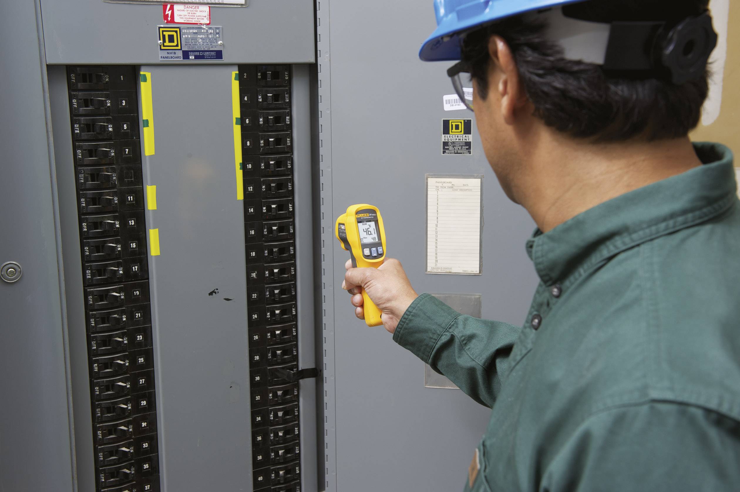 Fluke 64 MAX Infrarot-Thermometer Optik 20:1 -30 - +600 °C Berührungslose IR-Messung, Datenlogger-F