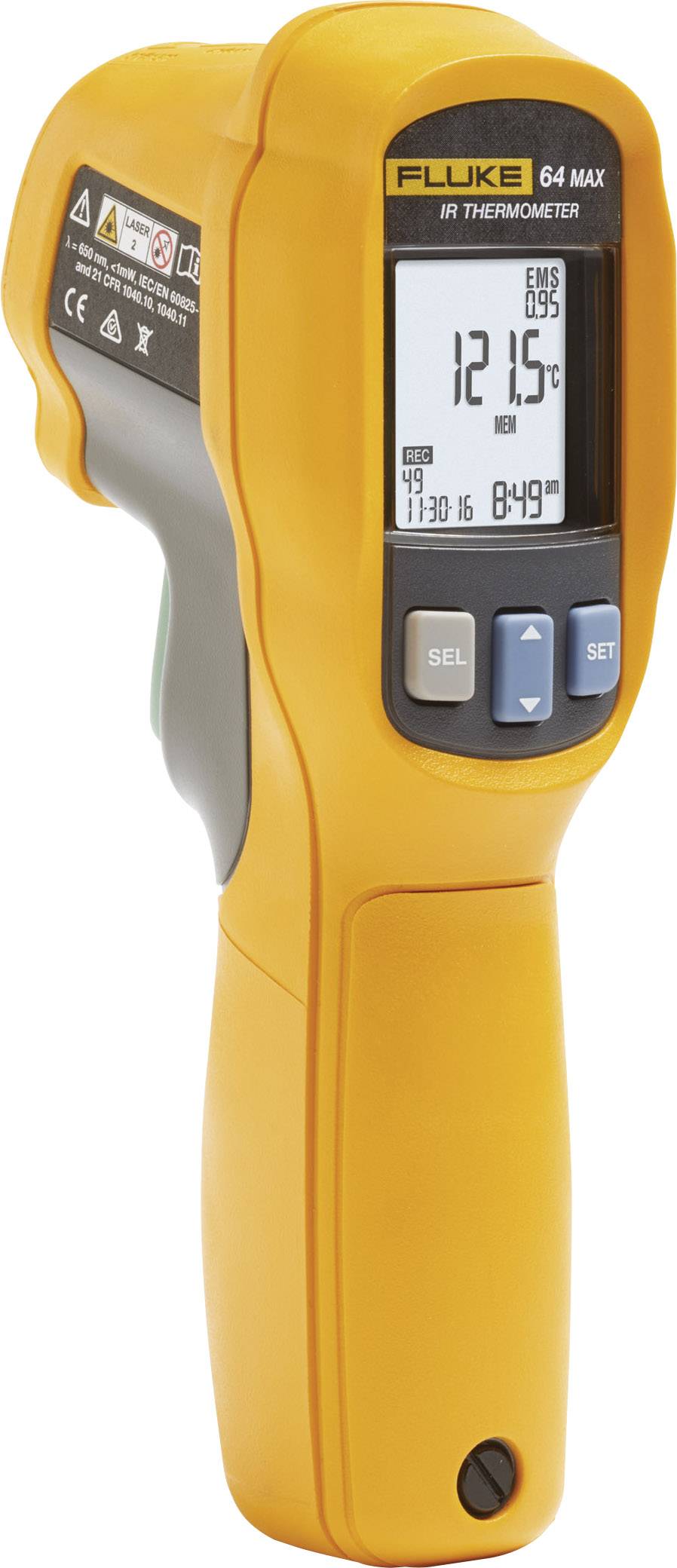 Fluke 64 MAX Infrarot-Thermometer Optik 20:1 -30 - +600°C Berührungslose IR-Messung, Datenlogger-Funktion
