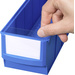Allit 456596 Beschriftungsetiketten für Lagersichtboxen ProfiPlus ShelfBox Label S Weiß, Transparen
