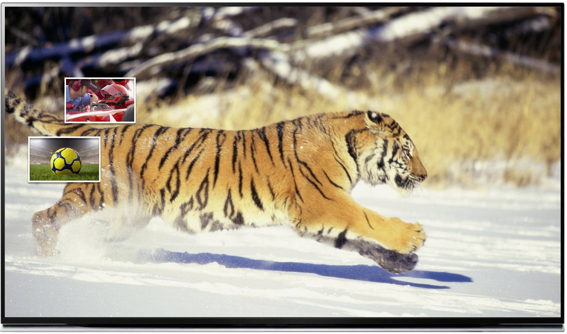 SpeaKa Professional 4 Port HDMI-Switch mit Picture in Picture-Funktion, mit Fernbedienung 3840 x 2160 Pixel