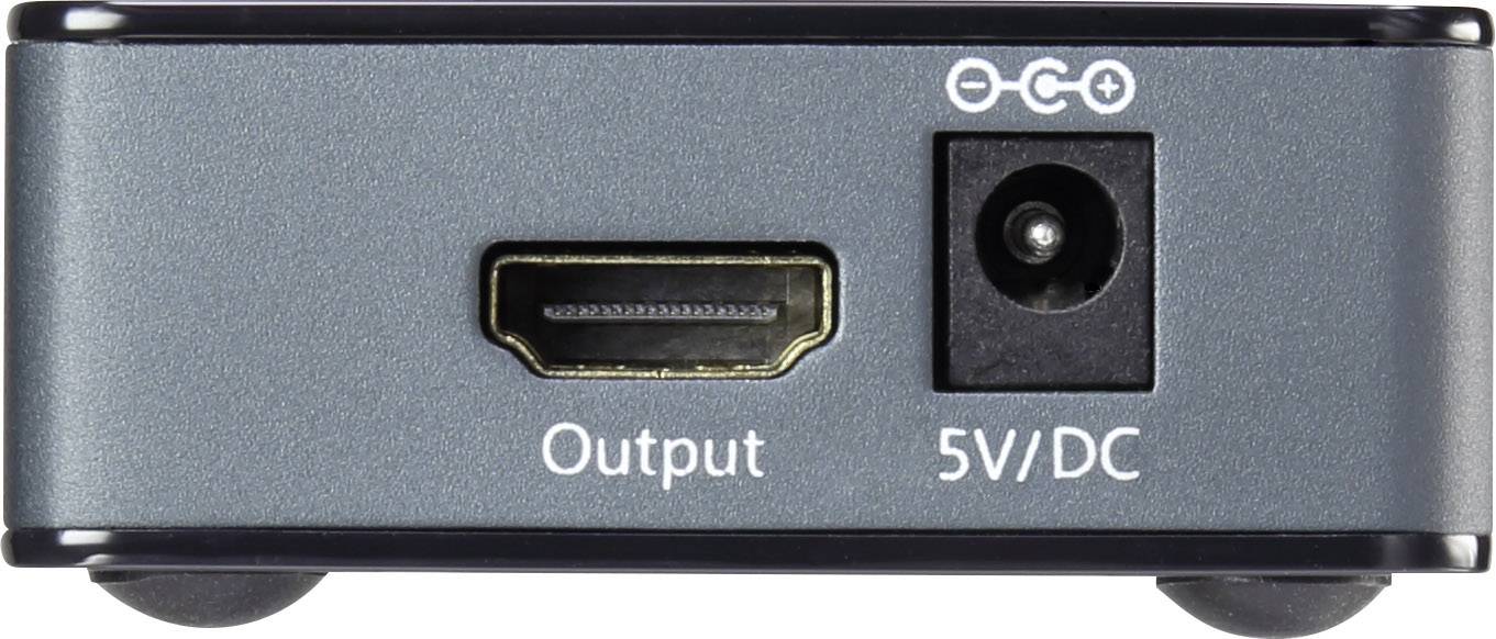 SpeaKa Professional 4 Port HDMI-Switch mit Picture in Picture-Funktion, mit Fernbedienung 3840 x 2160 Pixel