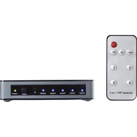 SpeaKa Professional 4 Port HDMI-Switch mit Picture in Picture-Funktion, mit Fernbedienung 3840 x 2160 Pixel SpeaKa Professional 4 Port HDMI-Switch mit Picture in Picture-Funktion, mit Fernbedienung 3840 x 2160 Pixel