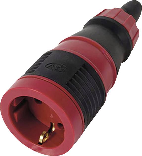 REV 0019211000 Schutzkontaktkupplung Polycarbonat, Gummi 250 V Rot/Schwarz
