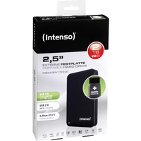 Intenso Memory Drive 2TB Externe Festplatte 6.35cm (2.5 Zoll) USB-A (USB 3.2 Gen 1) Schwarz 6023580 Intenso Memory Drive 2TB Externe Festplatte 6.35cm (2.5 Zoll) USB-A (USB 3.2 Gen 1) Schwarz 6023580