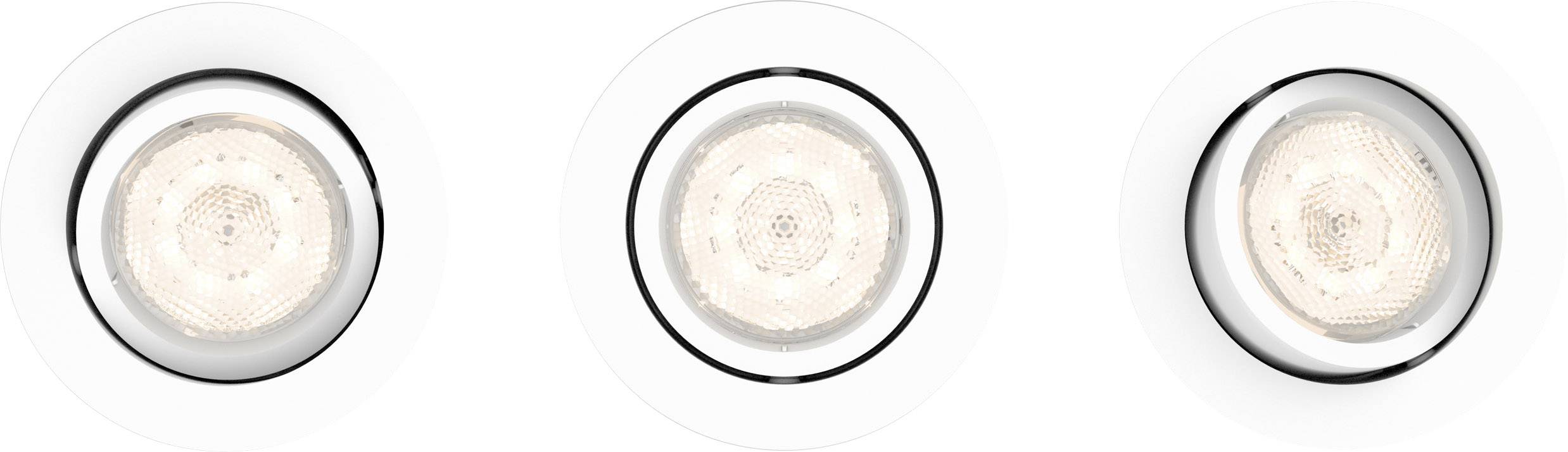 Philips Lighting Shellbark 5020331P0 LED-Einbauleuchte 3er Set  13.5 W Warmweiß Weiß