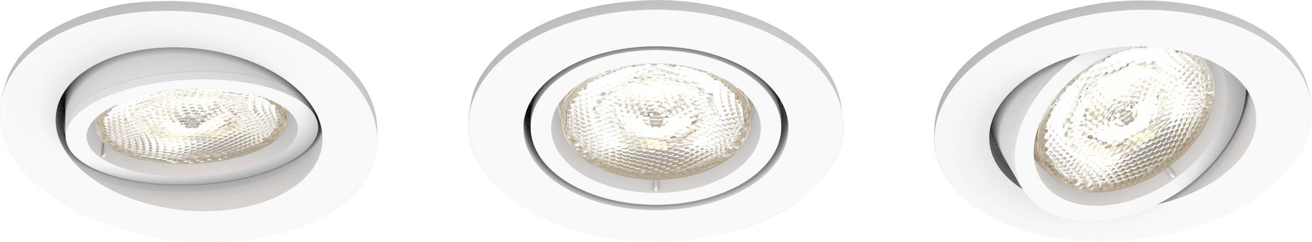 Philips Lighting Shellbark 5020331P0 LED-Einbauleuchte 3er Set  13.5 W Warmweiß Weiß