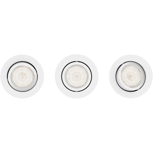 Philips Lighting Shellbark 5020331P0 LED-Einbauleuchte 3er Set  13.5 W Warmweiß Weiß
