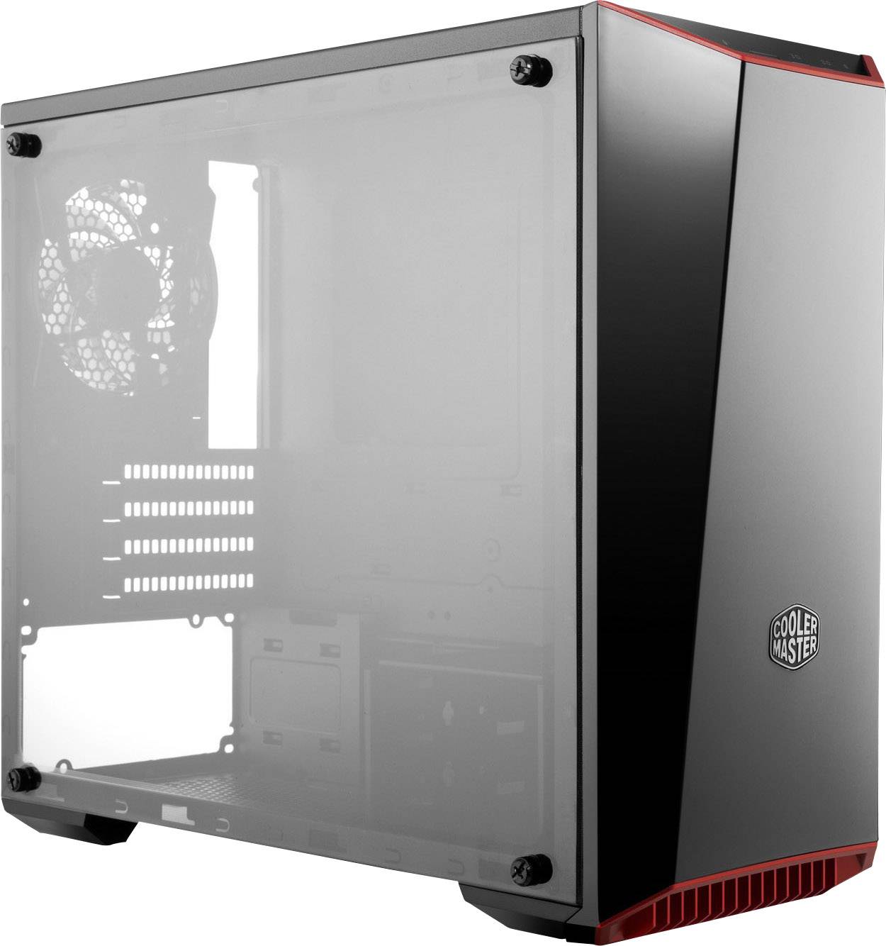 Cooler Master MasterBox Lite 3.1 Midi-Tower PC-Gehäuse Schwarz 1 vorinstallierter Lüfter, Staubfilter, Seitenfenster