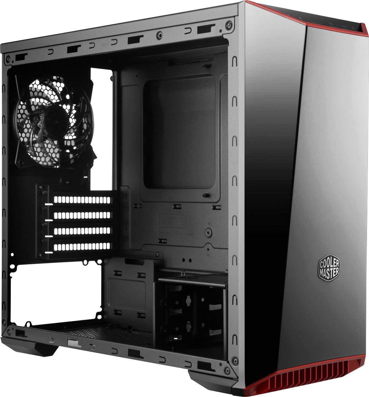 Cooler Master MasterBox Lite 3.1 Midi-Tower PC-Gehäuse Schwarz 1 vorinstallierter Lüfter, Staubfilter, Seitenfenster