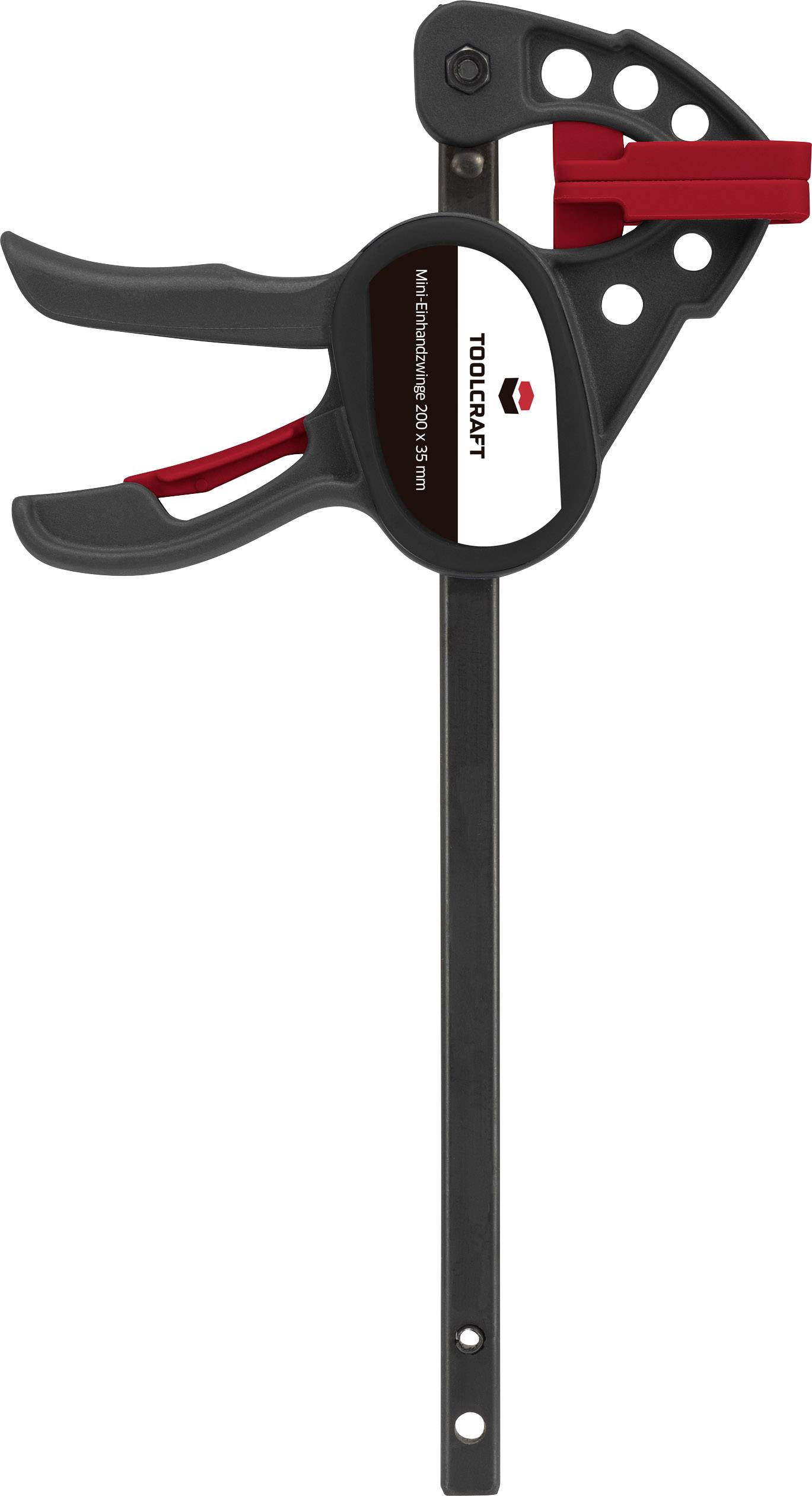 TOOLCRAFT Mini-Einhandzwinge 100 X 35mm 250 Nm 1574784 Spann-Weite (max.):100mm Produktabmessung, Länge: 191m