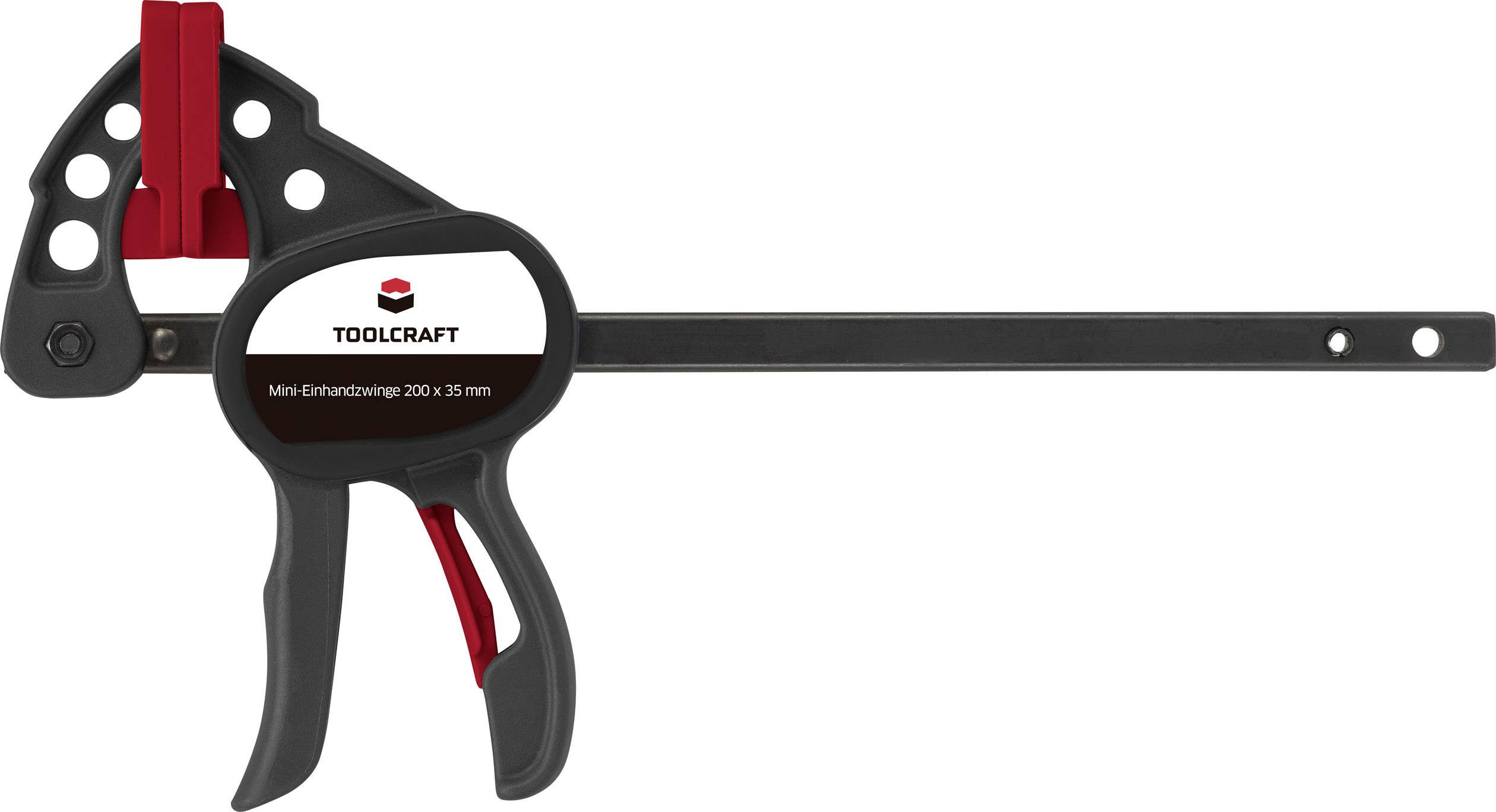 TOOLCRAFT Mini-Einhandzwinge 100 X 35mm 250 Nm 1574784 Spann-Weite (max.):100mm Produktabmessung, Länge: 191m