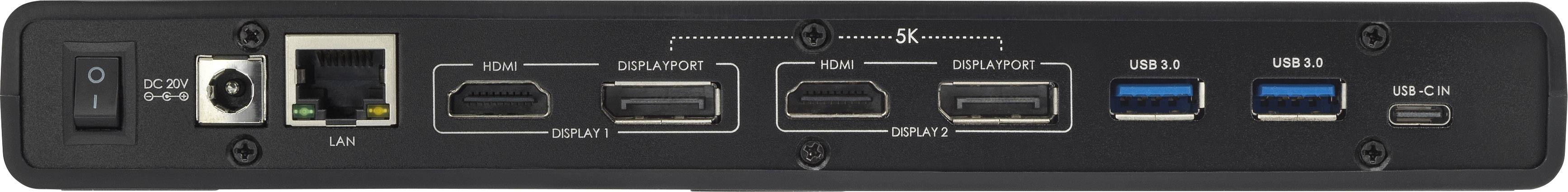 Renkforce USB-C® Dockingstation Dual 4K USB-C™ Dock Passend für Marke Dockingstations: Universal