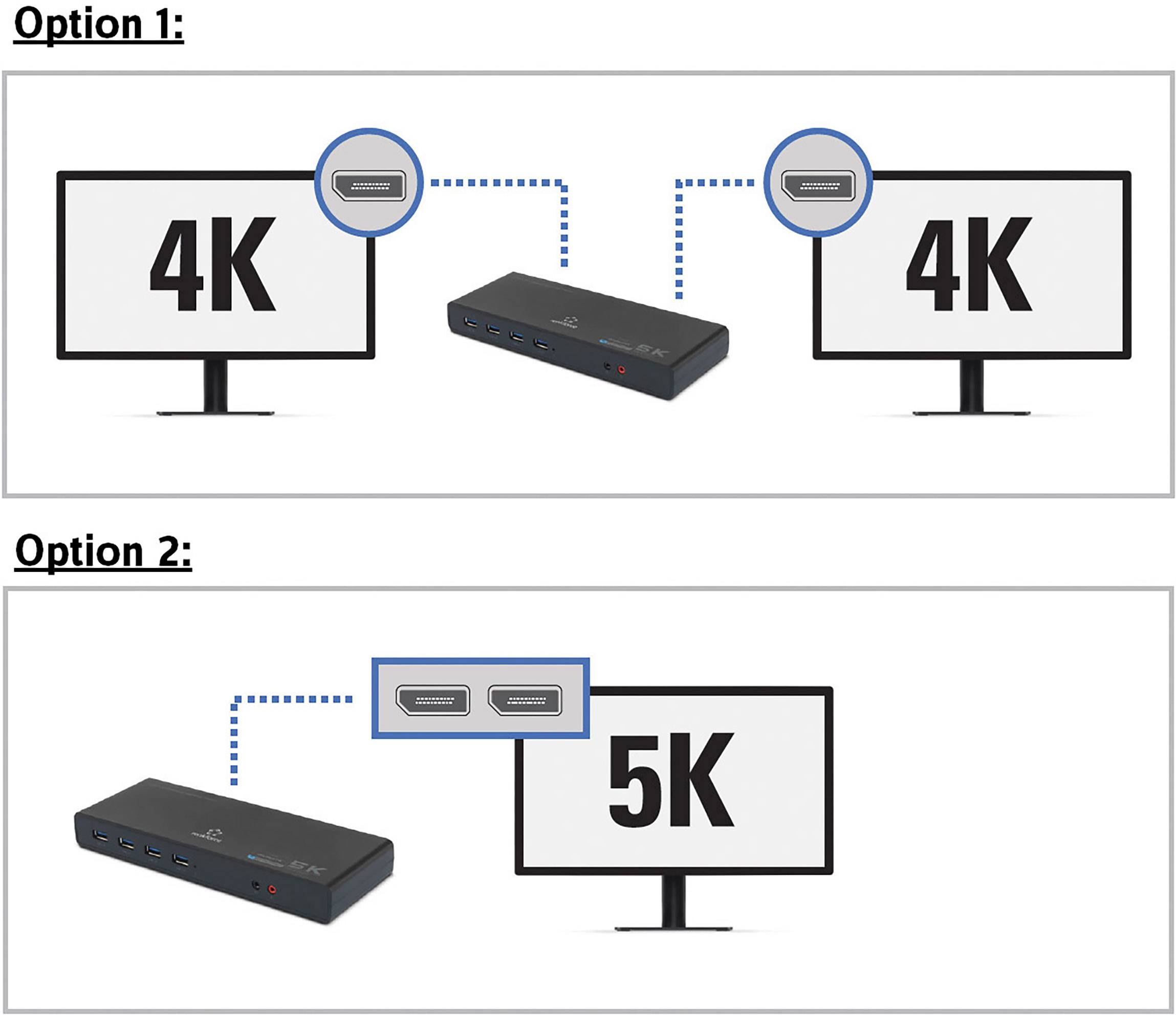 Renkforce USB-C® Dockingstation Dual 4K USB-C™ Dock Passend für Marke Dockingstations: Universal