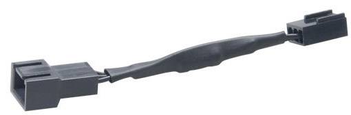PC-Lüfter Anschlusskabel [1x PC-Lüfter Stecker 3pol. - 1x PC-Lüfter Buchse 3pol.] 0.08 m Schwarz Akasa