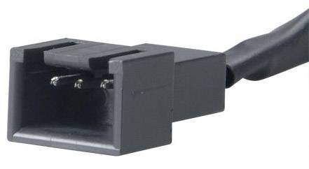 PC-Lüfter Anschlusskabel [1x PC-Lüfter Stecker 3pol. - 1x PC-Lüfter Buchse 3pol.] 0.08 m Schwarz Akasa