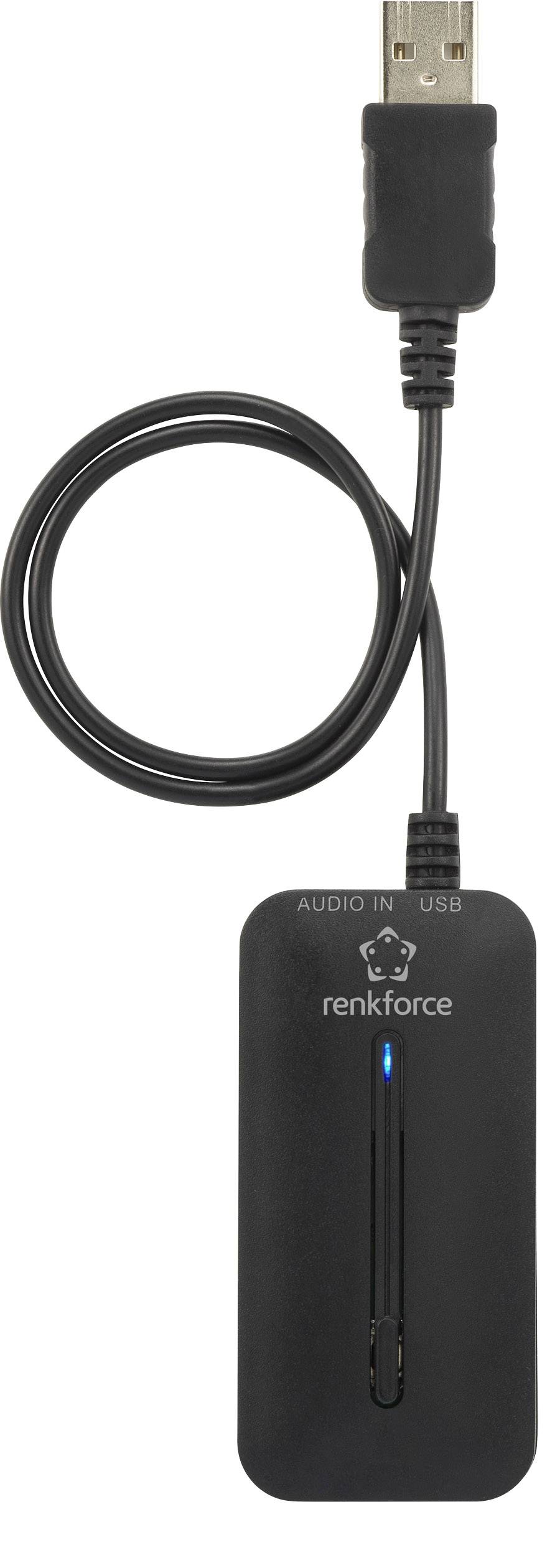 Renkforce BTX-3000T Bluetooth® Musik-Sender Bluetooth Version: 3.0 +EDR, A2DP 10 m aptX®-Technologi