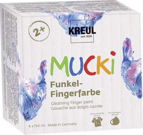 MUCKI Funkel-Fingerfarbe 4er Set 2318