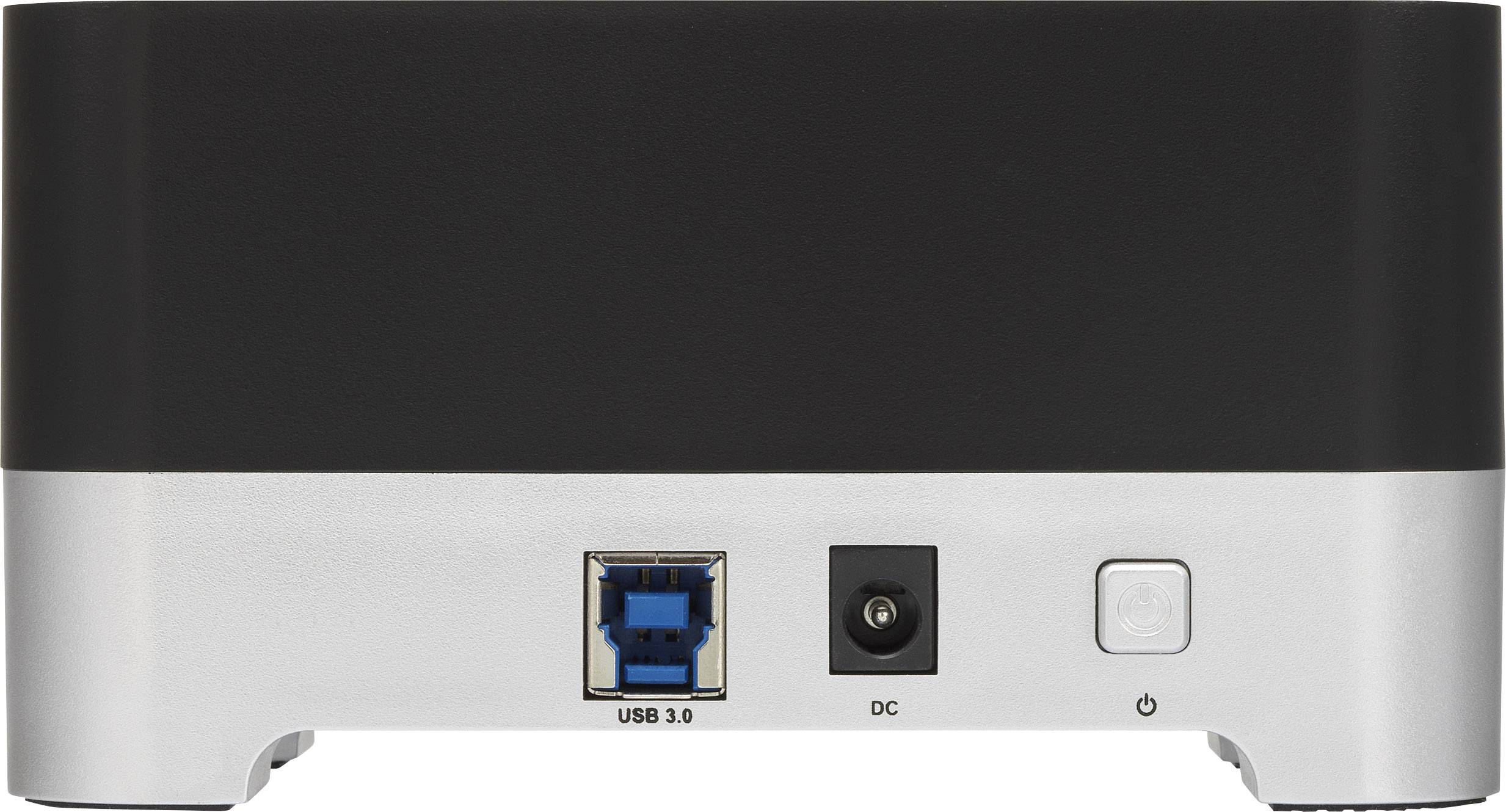 Renkforce RF-DOCKING-01 USB-A (USB 3.2 Gen 1) SATA 1 Port Festplatten-Dockingstation 2.5 Zoll, 3.5 Zoll