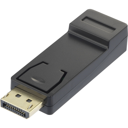 Renkforce RF-4724838 DisplayPort / HDMI Adapter [1x DisplayPort Stecker - 1x HDMI-Buchse] Schwarz vergoldete Steckkontakte