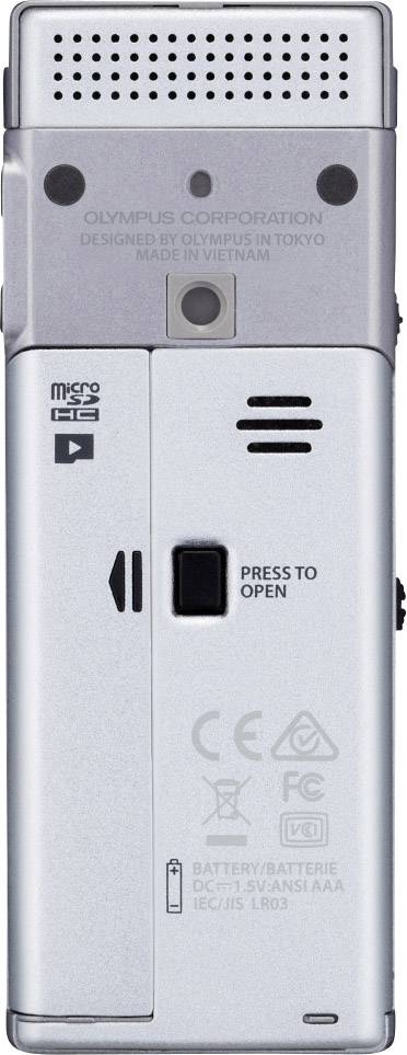 Olympus DM-720 Digitales Diktiergerät Aufzeichnungsdauer (max.) 985 h Silber