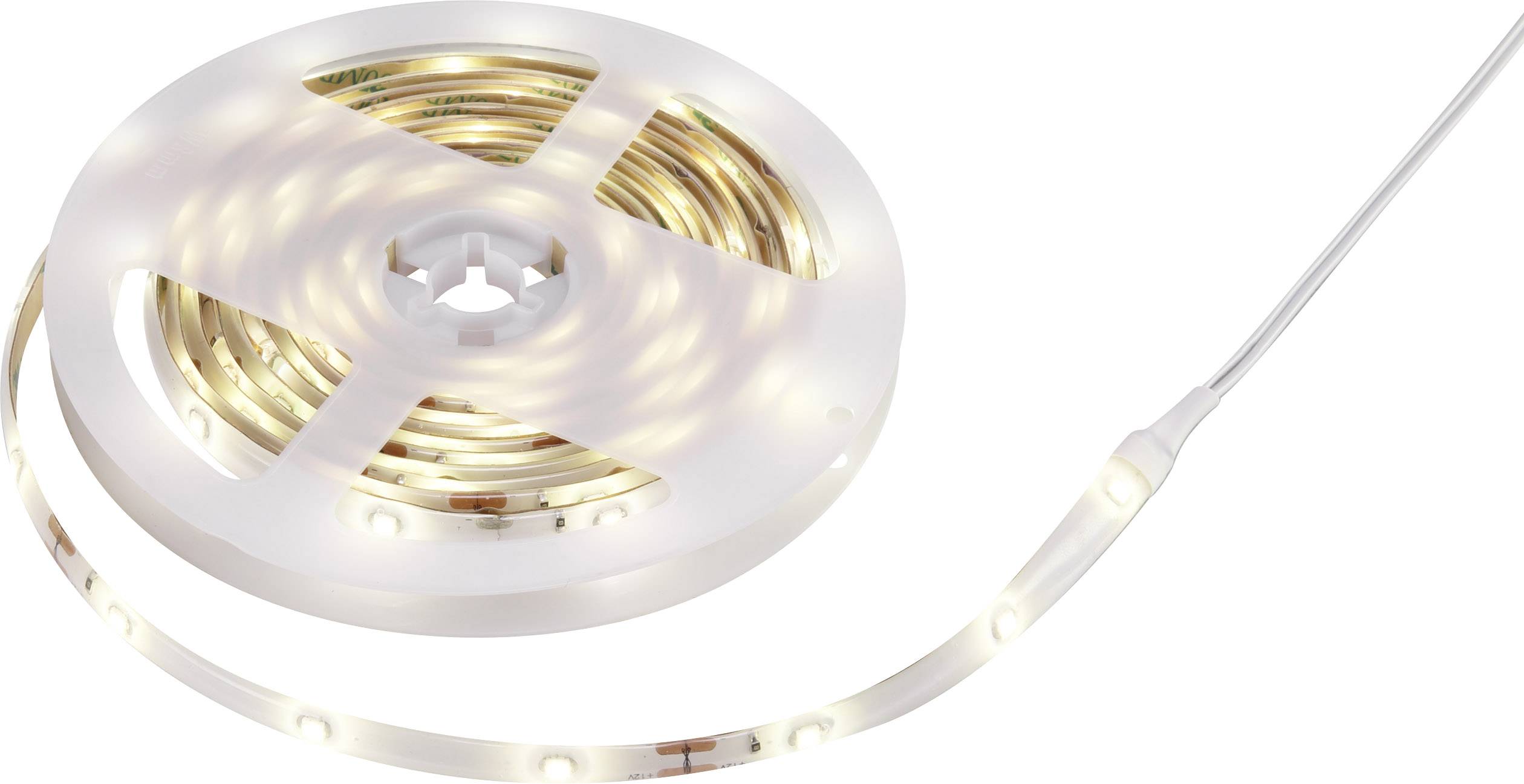 Polarlite LED-Streifen-Komplettset EEK: LED (A++ - E) mit Stecker/Buchse 12 V/DC 300 cm Neutral-Wei