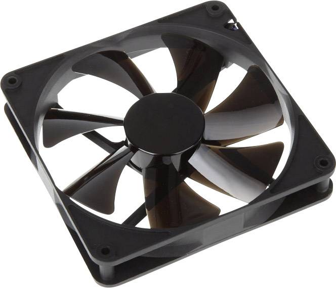 NoiseBlocker BlackSilent Pro PK-PS PC-Gehäuse-Lüfter Schwarz (B x H x T) 140 x 140 x 25 mm
