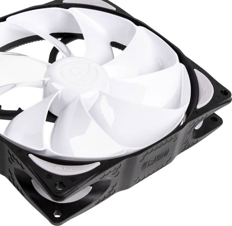 NoiseBlocker NB-eLoop B14-1 PC-Gehäuse-Lüfter Weiß, Schwarz (B x H x T) 140 x 140 x 25 mm