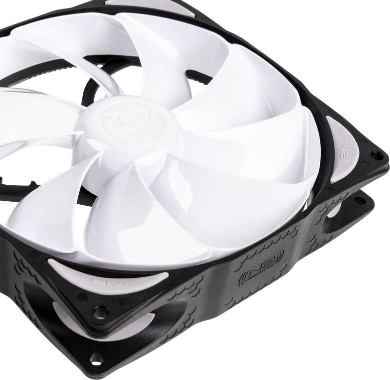 NoiseBlocker NB-eLoop B14-2 PC-Gehäuse-Lüfter Weiß, Schwarz (B x H x T) 140 x 140 x 25 mm