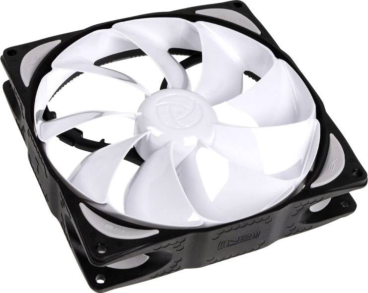 NoiseBlocker NB-eLoop B14-PS PC-Gehäuse-Lüfter Weiß, Schwarz (B x H x T) 140 x 140 x 25 mm