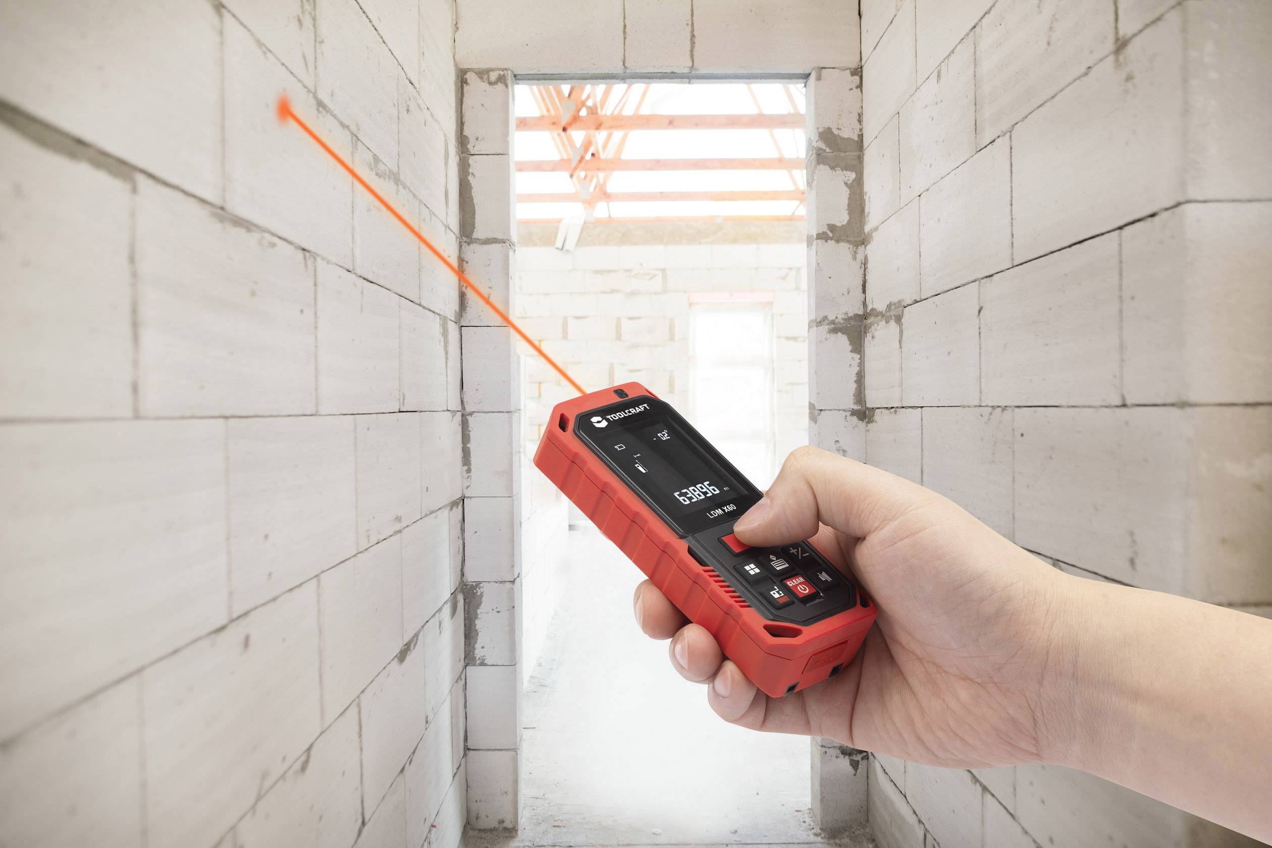 TOOLCRAFT LMD X60 Laser-Entfernungsmesser 60m