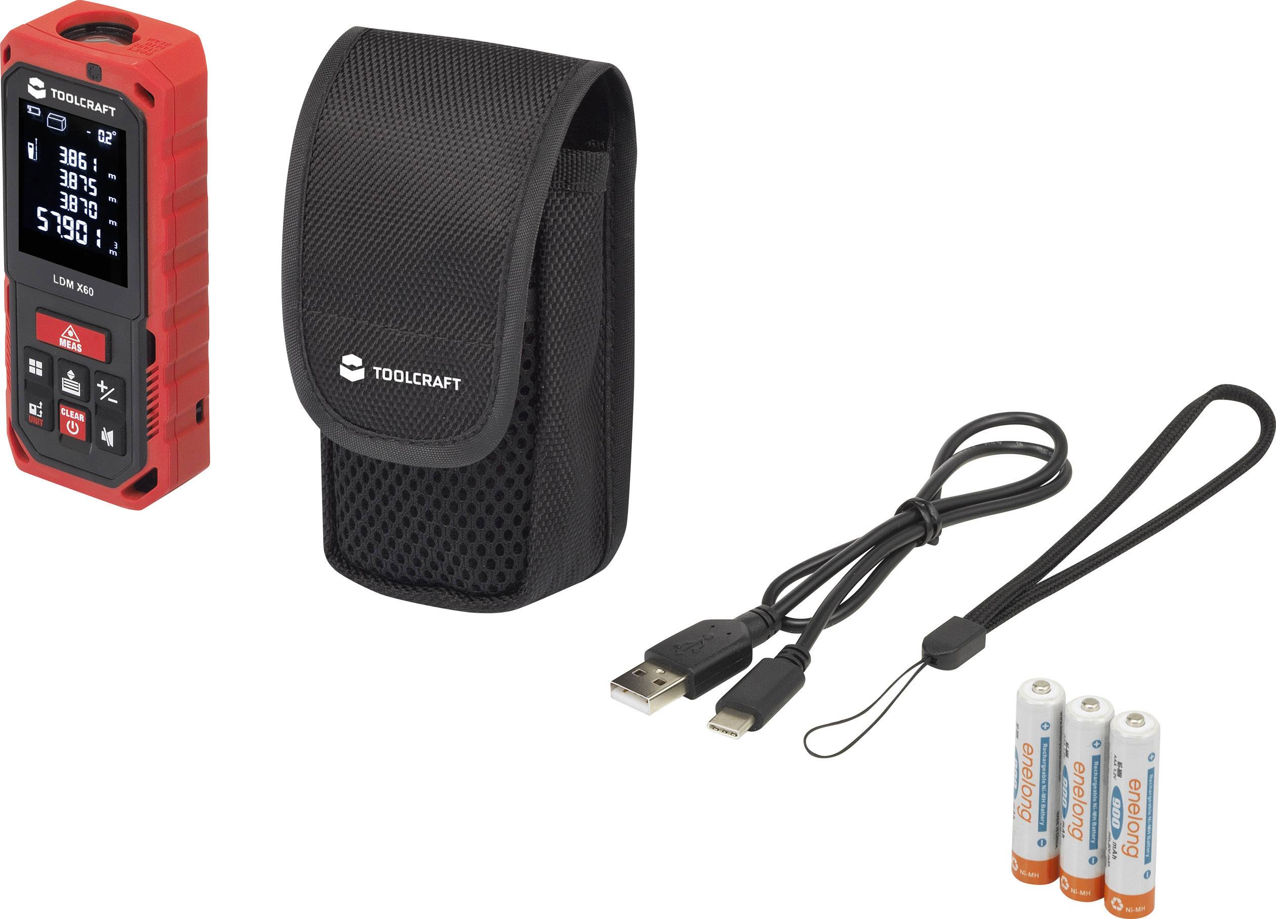 TOOLCRAFT LMD X60 Laser-Entfernungsmesser 60m