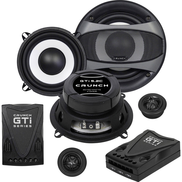 Crunch GTI-5.2c 2-Wege Set Einbau-Lautsprecher 160W Inhalt: 1 Set