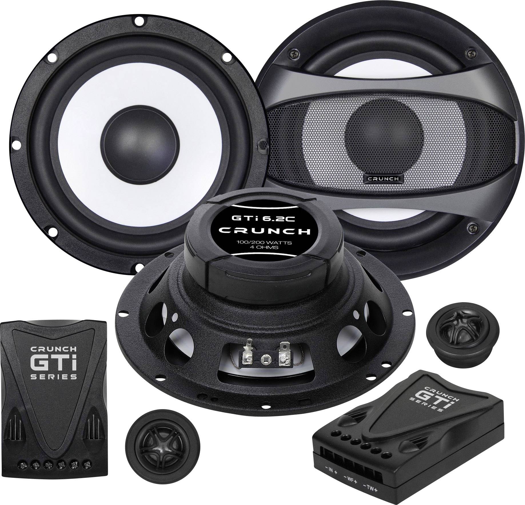 Crunch GTI-6.2c 2-Wege Set Einbau-Lautsprecher 200 W Inhalt: 1 Set