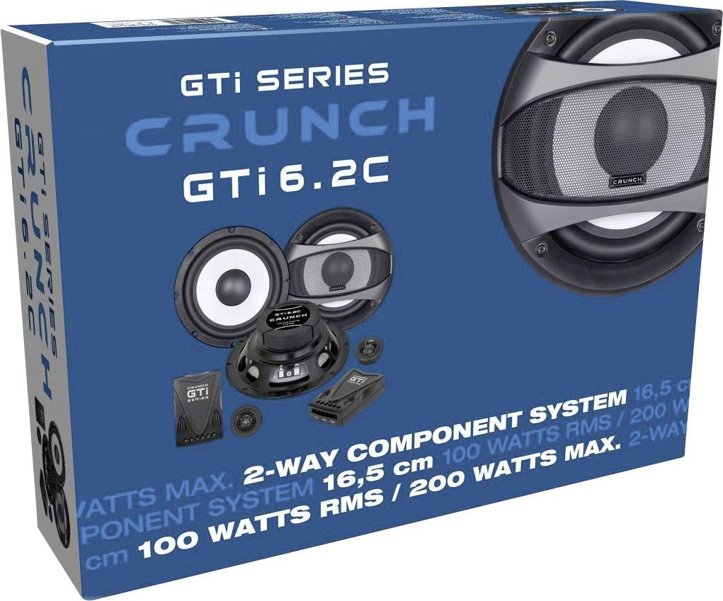 Crunch GTI-6.2c 2-Wege Set Einbau-Lautsprecher 200 W Inhalt: 1 Set
