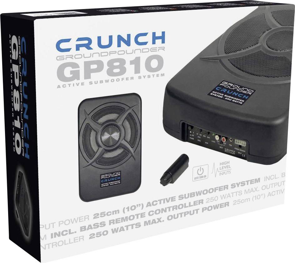 Crunch GP810 Auto-Subwoofer aktiv 250W