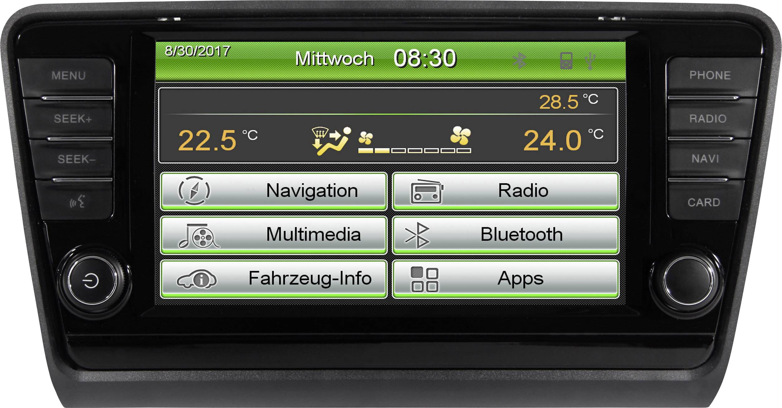 ESX VNS830-SK-OC3 Doppel-DIN Moniceiver Anschluss für Lenkradfernbedienung, Anschluss für Rückfahr