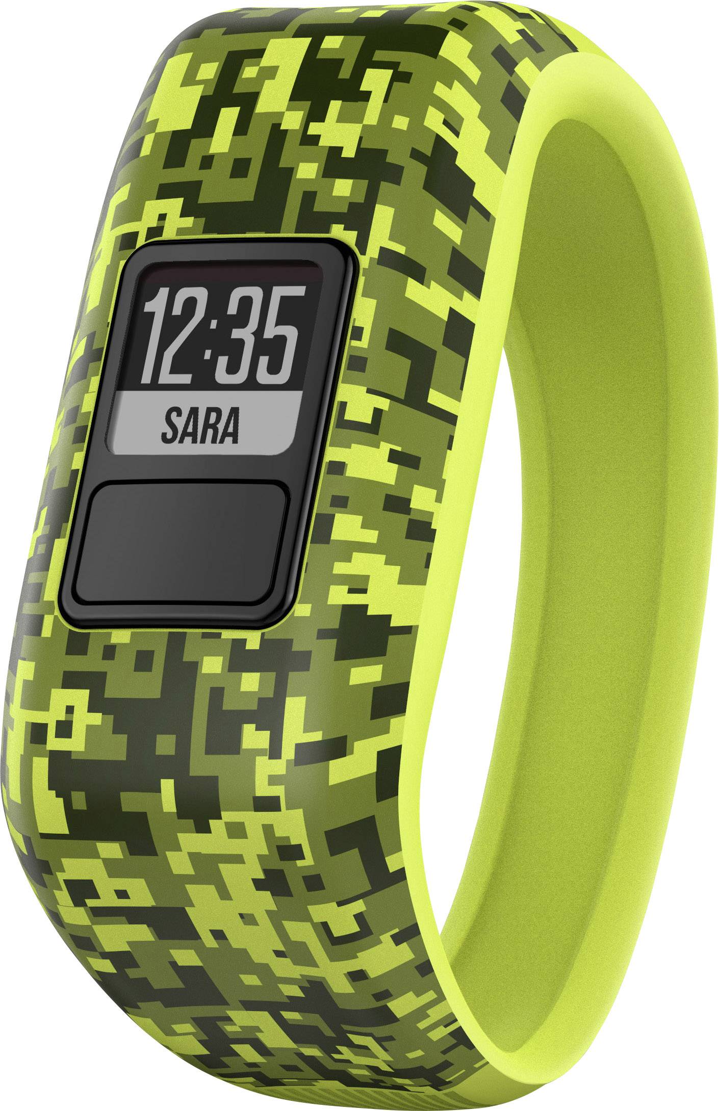 Garmin vivofit jr. Digi Camo Gr. M Fitness-Tracker M Gelb, Schwarz