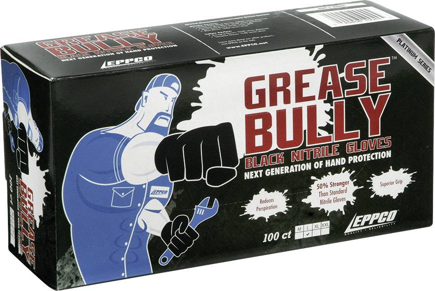 Kunzer GREASE BULLY L 100 St. Nitril Einweghandschuh Größe (Handschuhe): L EN 374-3, EN 420, EN 455